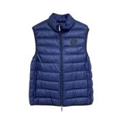 Gewatteerd Nylon Vest Carolina Herrera , Blue , Heren