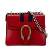 Pre-owned Leather gucci-bags Gucci Vintage , Red , Dames