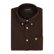 Bruine casual overhemd Lyle & Scott , Brown , Heren