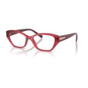 Transparant Rood Montuur Vogue , Red , Dames