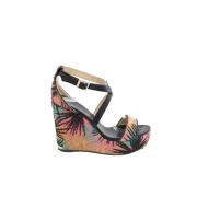 Pre-owned Leather sandals Jimmy Choo Pre-owned , Multicolor , Dames