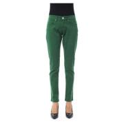 Slim Fit Broek met Zakken By Byblos , Green , Dames