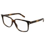 Donker Havana Brillenmontuur Saint Laurent , Brown , Unisex