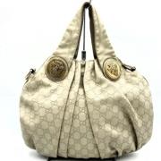 Pre-owned Leather gucci-bags Gucci Vintage , White , Dames