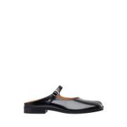 Gepolijste leren Mary-Jane Mules Maison Margiela , Black , Dames