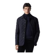 Donkerblauwe winterjas Corneliani , Blue , Heren