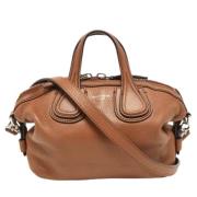 Pre-owned Leather handbags Givenchy Pre-owned , Brown , Dames