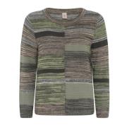 Casual Multicolor Pullover Blouse Oasis Skovhuus , Multicolor , Dames