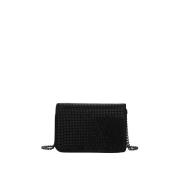 Tas met strass klep Alma EN Pena , Black , Dames