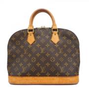 Pre-owned Fabric handbags Louis Vuitton Vintage , Brown , Dames