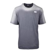 Katoenen T-shirt Diesel , Gray , Heren