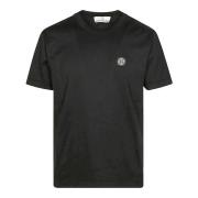 Logo T-shirt Stone Island , Black , Heren