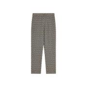 Broek met diamantprint en elastische taille Semicouture , Gray , Dames