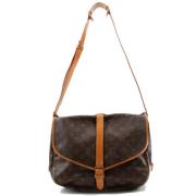 Pre-owned Canvas louis-vuitton-bags Louis Vuitton Vintage , Brown , Da...