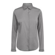 Vrouwelijk Shirt met Ruches Details MOS Mosh , Gray , Dames