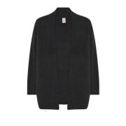 Oversized Vest Houtskool Skovhuus , Black , Dames