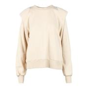 Katoenen Stijlvolle Maglia Shirt Weili Zheng , Beige , Dames