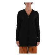 Wol V-hals Lange Mouw Trui Patrizia Pepe , Black , Dames