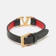 Pre-owned Leather bracelets Valentino Vintage , Black , Dames