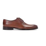 Heren bruine minimalistische graanleren Derby schoenen Kazar , Brown ,...