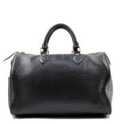 Pre-owned Leather louis-vuitton-bags Louis Vuitton Vintage , Black , D...