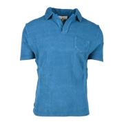 Katoenen Polo Shirt Filippo De Laurentiis , Blue , Heren