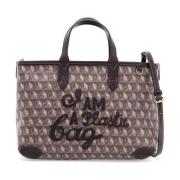 Gerecyclede Plastic Tote Tas Anya Hindmarch , Brown , Dames