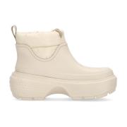 Stomp Puff Boot Stucco Crocs , White , Heren