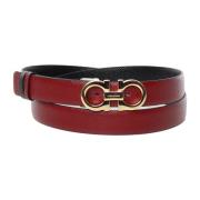 Rode Dames Riemen Salvatore Ferragamo , Red , Dames