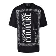 Tshirt Versace Jeans Couture , Black , Heren