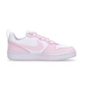 Lage Court Borough Sneaker Wit/Roze Nike , Pink , Dames