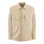 Heren Overshirt Casual Mode Trend Stone Island , Beige , Heren