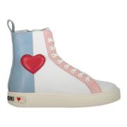 Hoge sneakers met zijrits Love Moschino , Multicolor , Dames