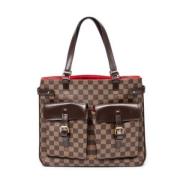 Pre-owned Canvas handbags Louis Vuitton Vintage , Brown , Dames