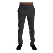 Zwarte Slim Fit Pantalon Bencivenga , Black , Heren