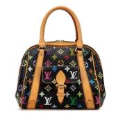 Pre-owned Canvas handbags Louis Vuitton Vintage , Black , Dames