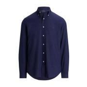 Navy shirt met Custom Fit logo Ralph Lauren , Blue , Heren