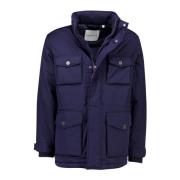 Donkerblauwe winterjas Gant , Blue , Heren