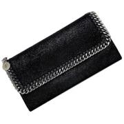 Pre-owned Leather wallets Stella McCartney Pre-owned , Black , Dames