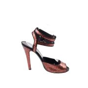 Pre-owned Fabric heels Gucci Vintage , Brown , Dames