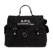 Schoudertas Recuperation A.p.c. , Black , Heren