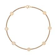 Kristal Lente Ring Ketting Tory Burch , Yellow , Dames