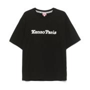 T-shirt met bedrukt logo Kenzo , Black , Heren