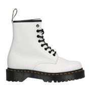 Witte Gladde Gevechtslaarzen Dr. Martens , White , Dames