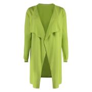 Zijde Katoen Gebreid Vest Shawl Kraag Malo , Green , Dames