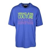 Tshirt Versace Jeans Couture , Blue , Heren