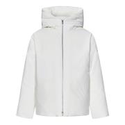 Witte Gewatteerde Jas Aw24 Jil Sander , White , Heren