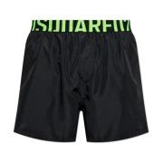 Logo zwemshorts Dsquared2 , Black , Heren