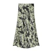 Groene Geplooide Rok Tory Burch , Green , Dames