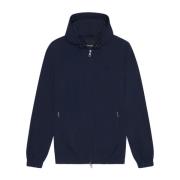 Jassen Tonal Eagle Hooded Bomber Jacket Lyle & Scott , Blue , Heren